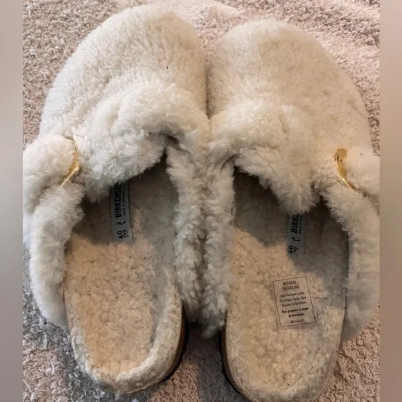 Boston Big Buckle Teddy Shearling Birkenstock Clog - Picture 2 of 8